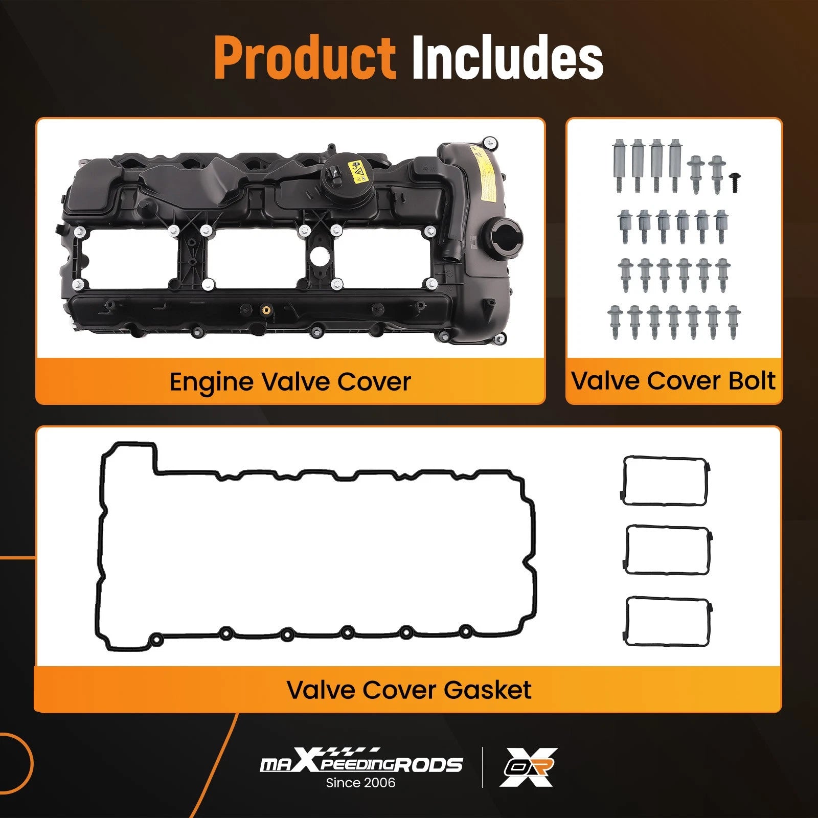 Engine Valve Cover for BMW S55 M2 Competition M3 M4 (2015–2021) 11127846359