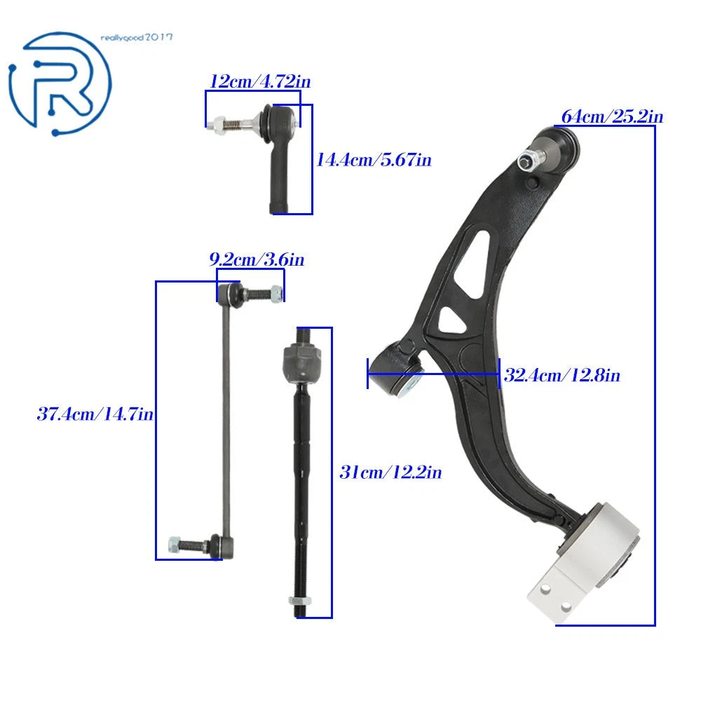Set of 10 Front Control Arms with Ball Joints for Ford Explorer (2011-2017)