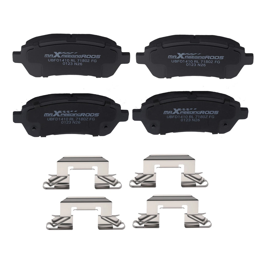 Set of 4 Front Ceramic Brake Pads for Ford Fiesta Mazda 2 (2011–2014)