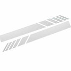 Racing Stripes Rear View Mirror Vinyl Sticker for Universal Fit (2019-2024)