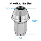 Set of 24 Chrome Solid Lug Nuts for Ford F-150 (2004-2014)