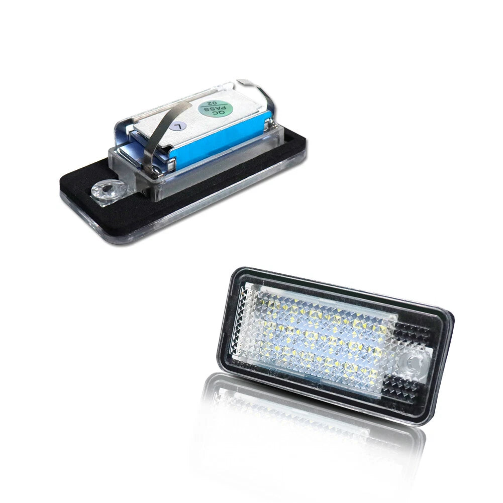 LED License Plate Lights for Audi A3 A4 S4 A6 A8 Quattro (2000–2023)
