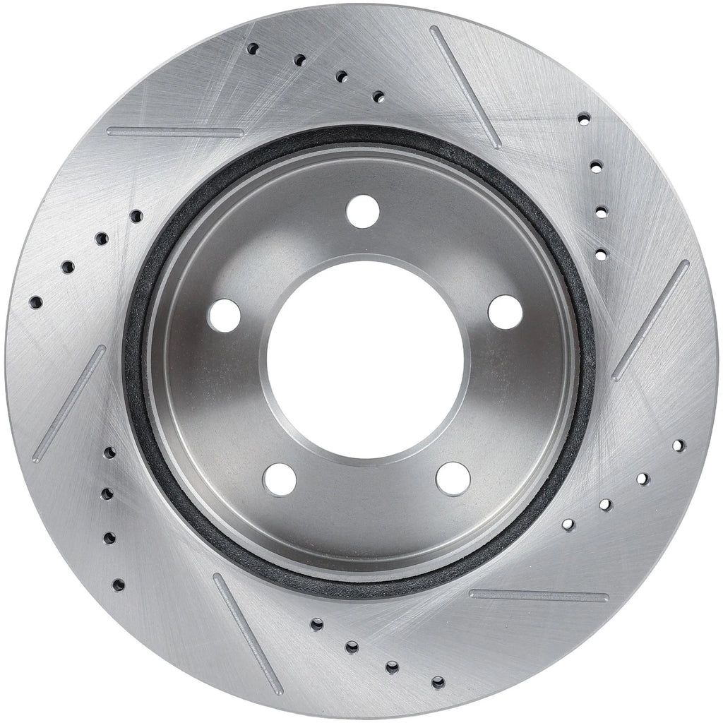 Front Drilled & Slotted Brake Rotors for Ford F-150 (1997–2003) 4WD