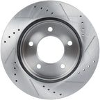 Front Drilled & Slotted Brake Rotors for Ford F-150 (1997–2003) 4WD