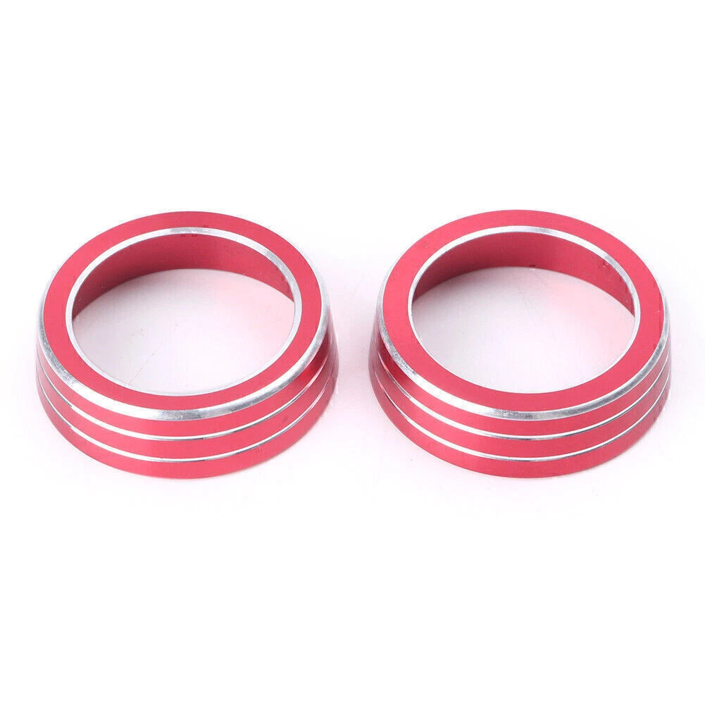 Aluminum Red AC Control Switch Cover Ring for Honda Civic (2016–2017)
