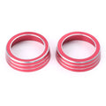 Aluminum Red AC Control Switch Cover Ring for Honda Civic (2016–2017)