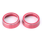 Aluminum Red AC Control Switch Cover Ring for Honda Civic (2016–2017)