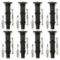 Set of 8 NGK G-Power Platinum Spark Plugs & Coil Boots for C216 CL550 W211 E550 V8