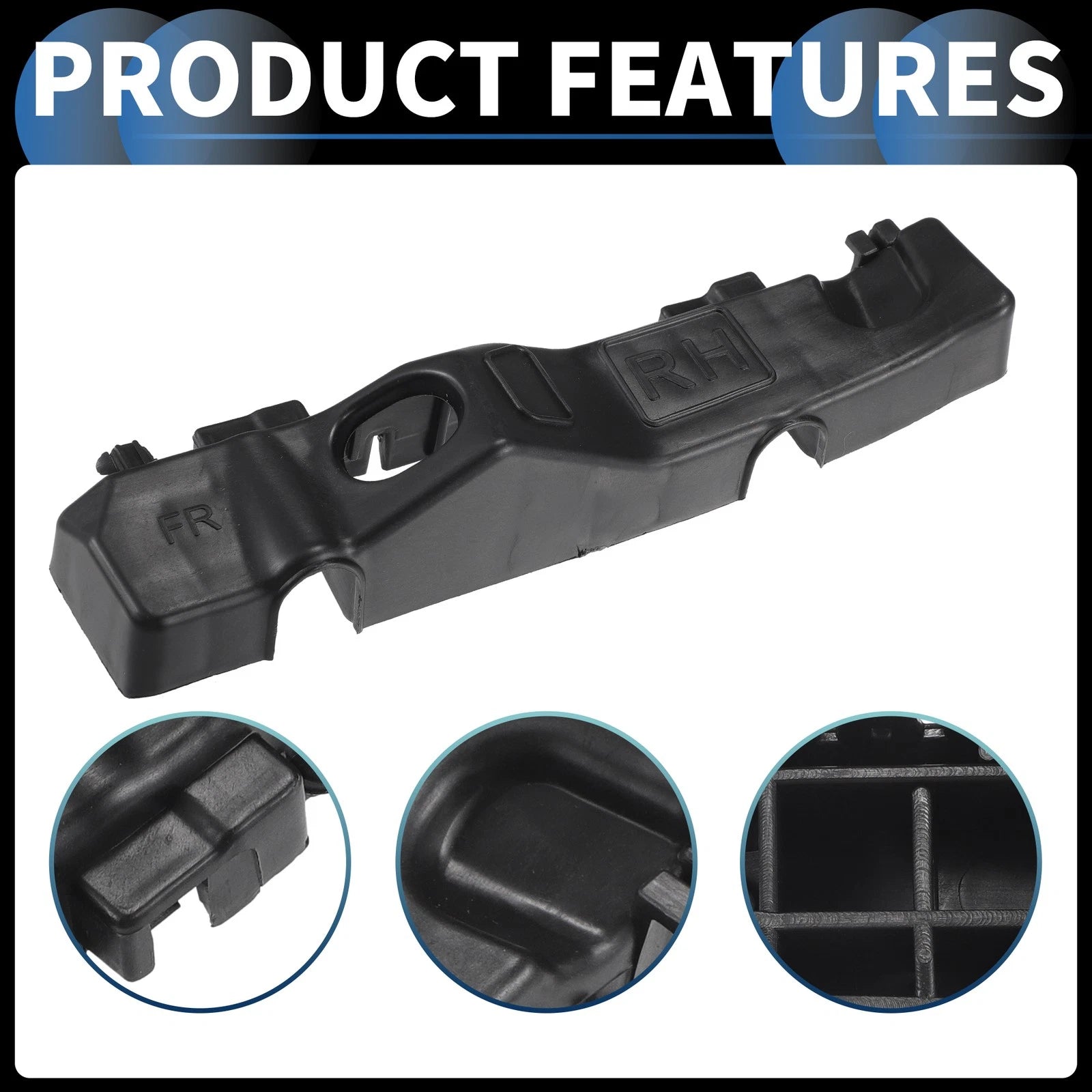 1 Pair Front Bumper Retainer Bracket No. 86551M6000 for Kia Forte (2019–2021)