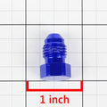 Set of 4 AN-4 Flare Bolt Blue Aluminum Anodized Nut Bolt Plug Fitting Adapter