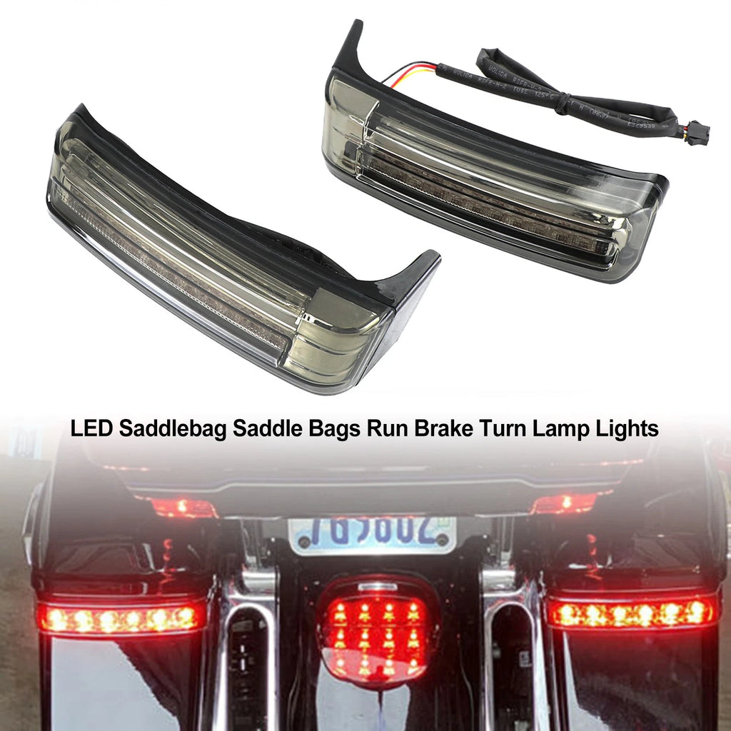 LED Saddlebag Run Brake Turn Lamp Lights for Harley Touring (2014–2021)