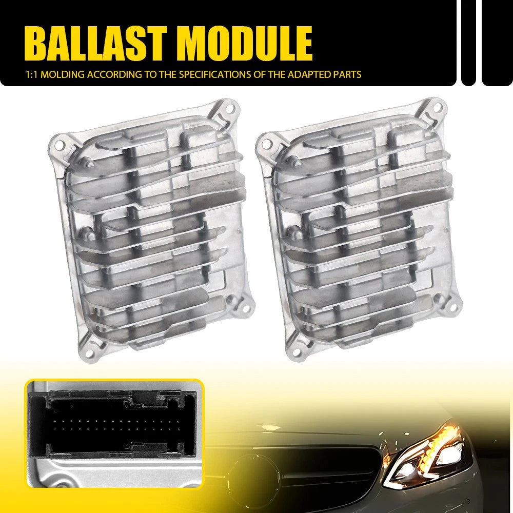2X LED Headlight Ballast Module Control A2129005324 for Mercedes-Benz E350 (2014–2016)