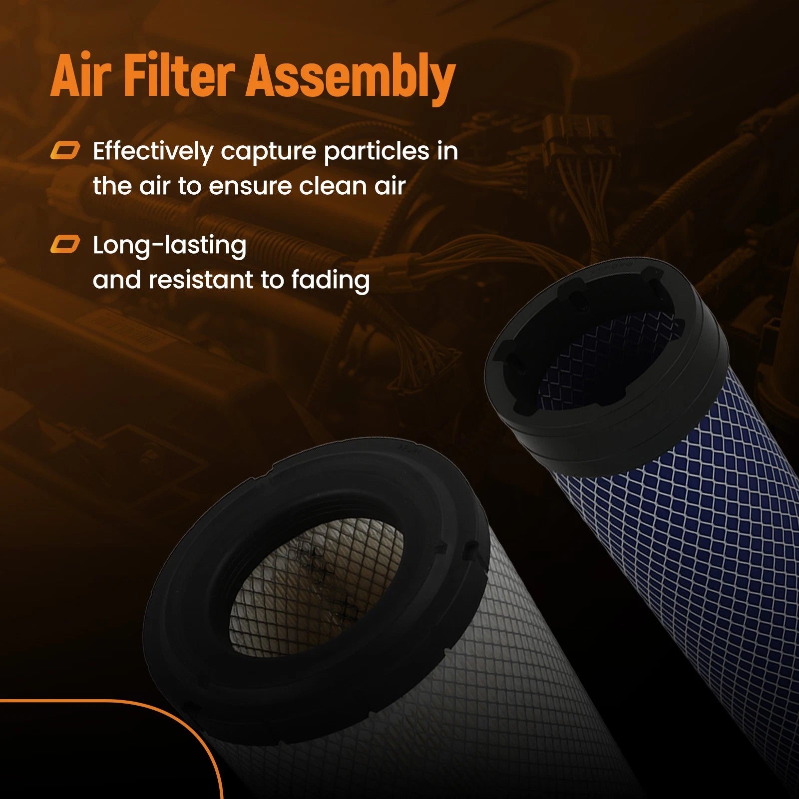 Air Filter for Kubota M100GXDTC M100XDTC (2000-2023)