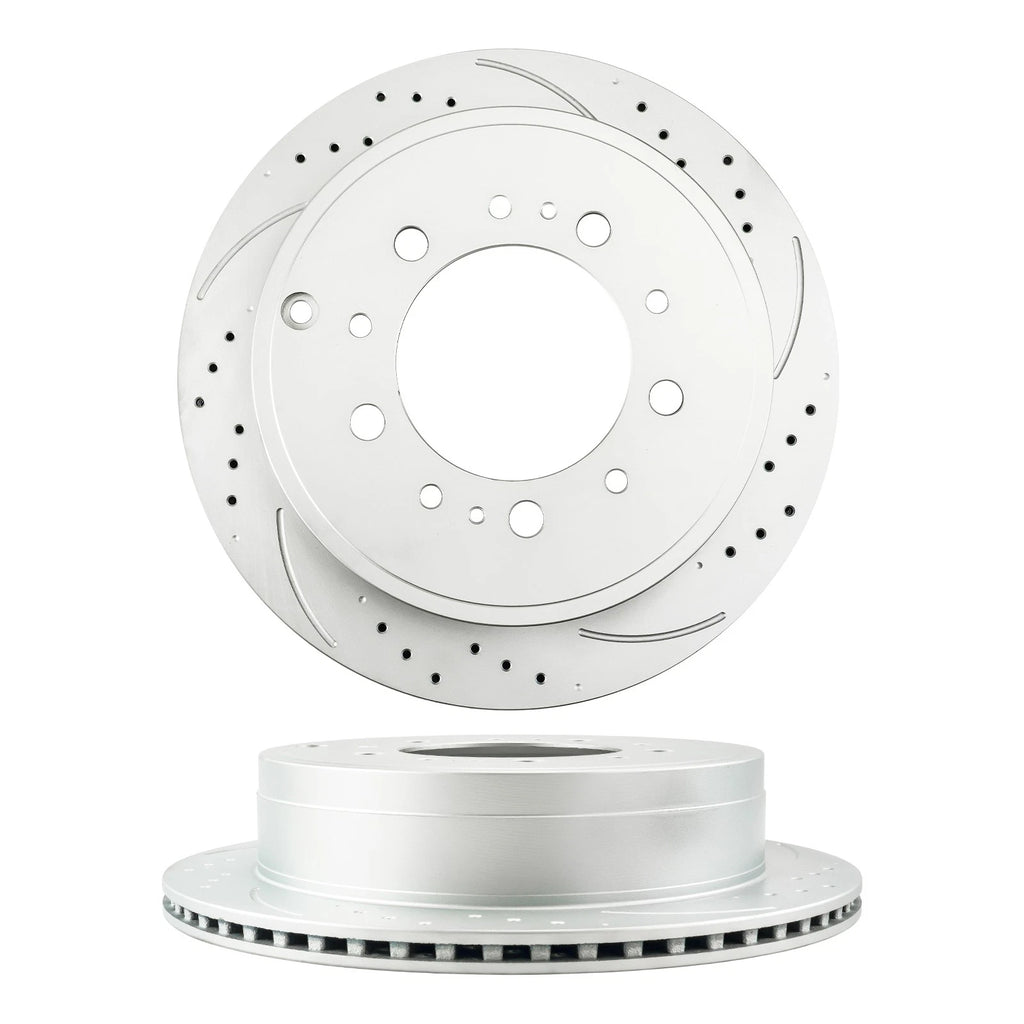 Rear Drilled Slotted Brake Kit for Toyota Sequoia (2013–2021)
