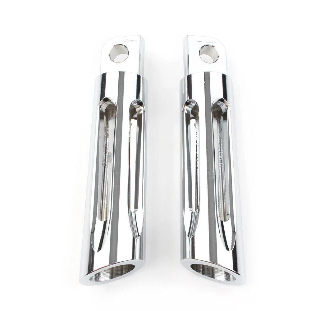 CNC Chrome Motor Foot Pegs Footrest for Harley Touring Sportster Dyna Softail