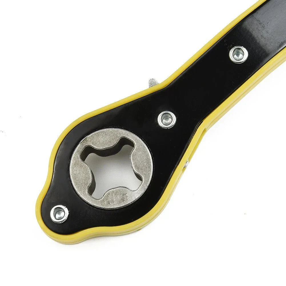 Labor-Saving Ratchet Wrench Scissor Garage Tire Wheel Lug Wrench Hand Tool