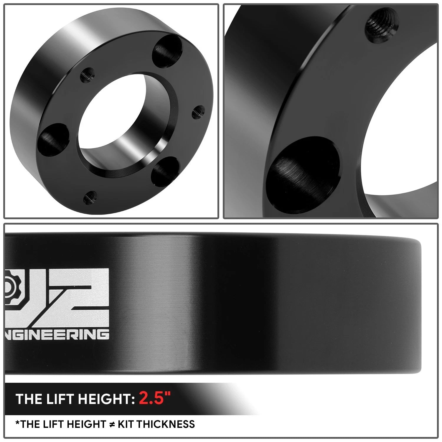 2.5" Aluminum Strut Top Mount Lift Kit Spacer for Silverado Sierra 1500 (2007–2022)