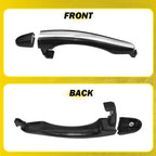 2 Rear Exterior Door Handles for Hyundai Azera (2006–2011) Primed Plastic