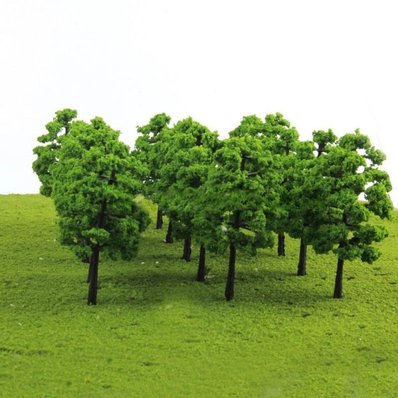20pcs Model Trees for Miniature Scenery (1:100 Scale, 70mm)