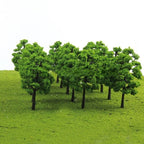 20pcs Model Trees for Miniature Scenery (1:100 Scale, 70mm)