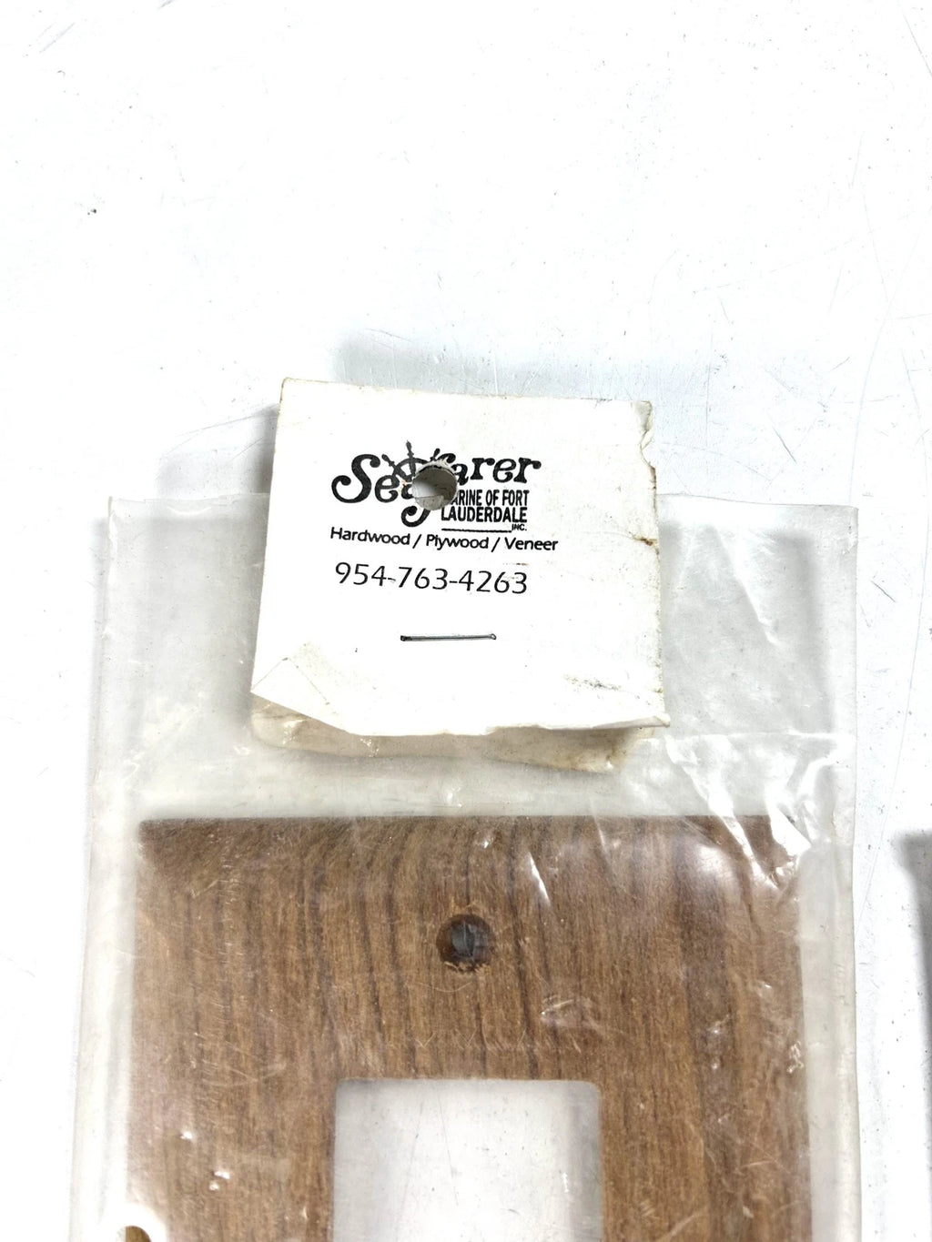 Set of 2 Seafarer Hardwood Veneer Outlet Face Plates