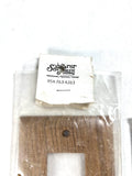 Set of 2 Seafarer Hardwood Veneer Outlet Face Plates
