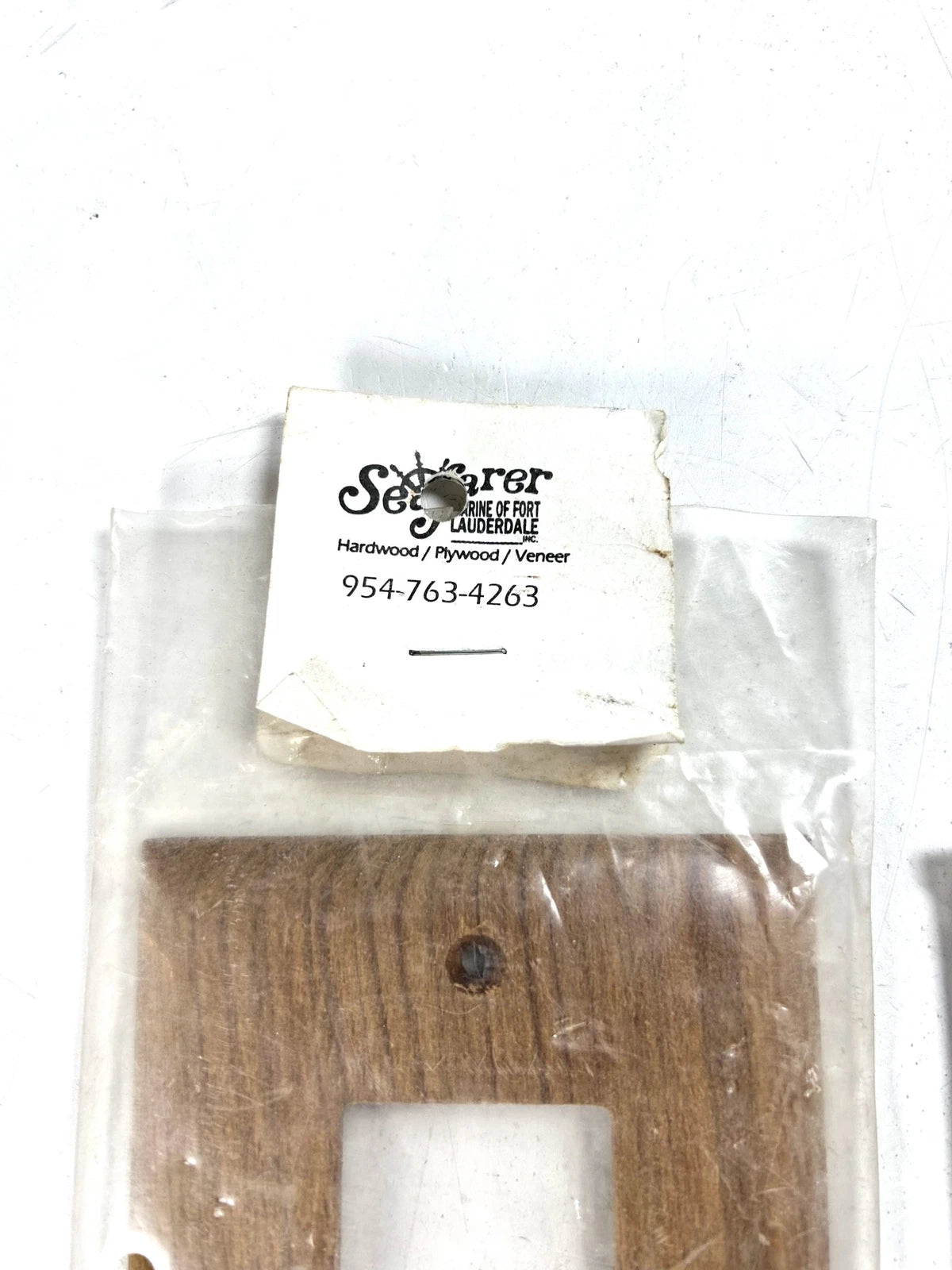 Set of 2 Seafarer Hardwood Veneer Outlet Face Plates