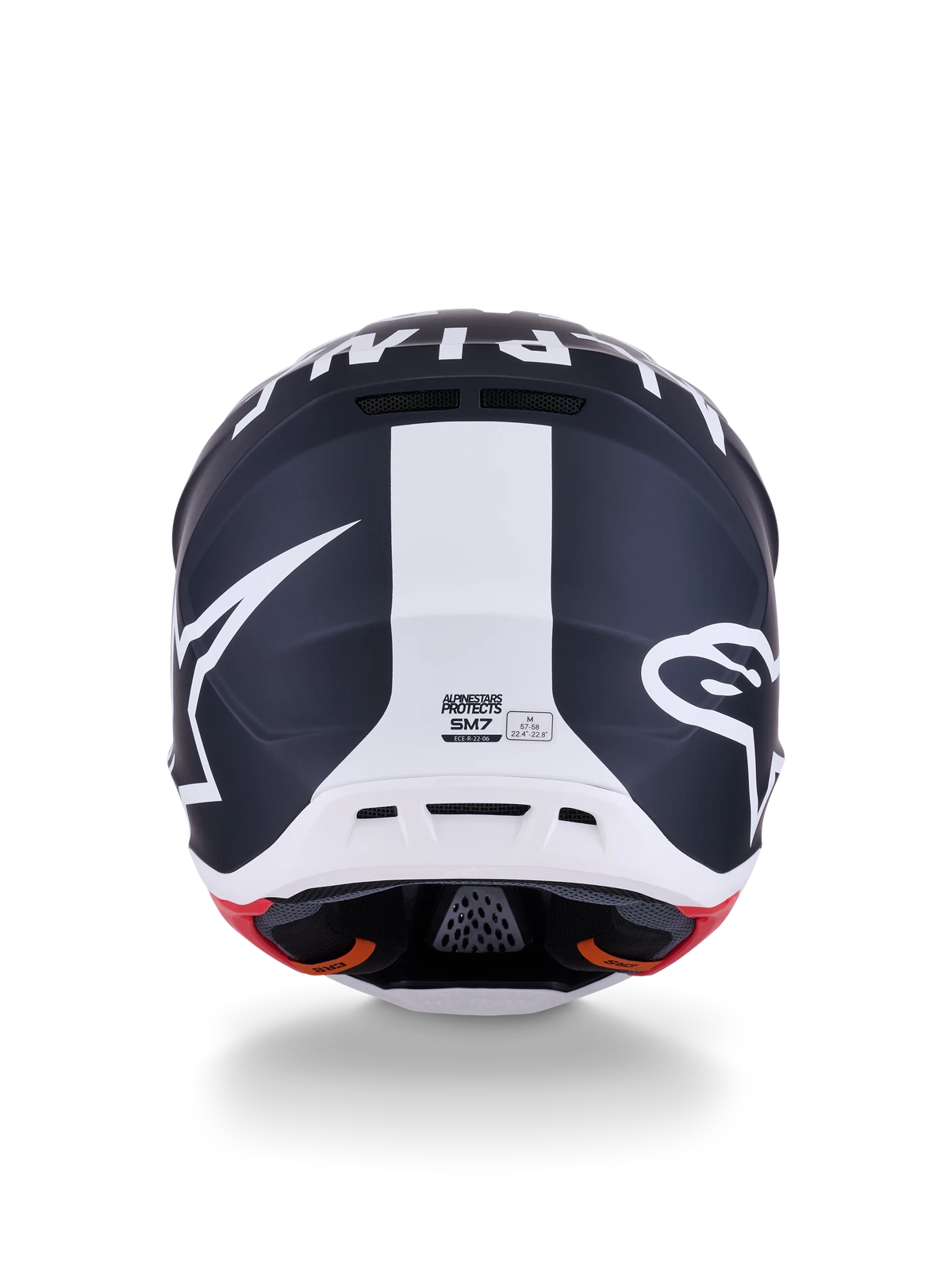 Alpinestars SM7 Dasher Offroad Helmet for Large Size (Matte Black/White)