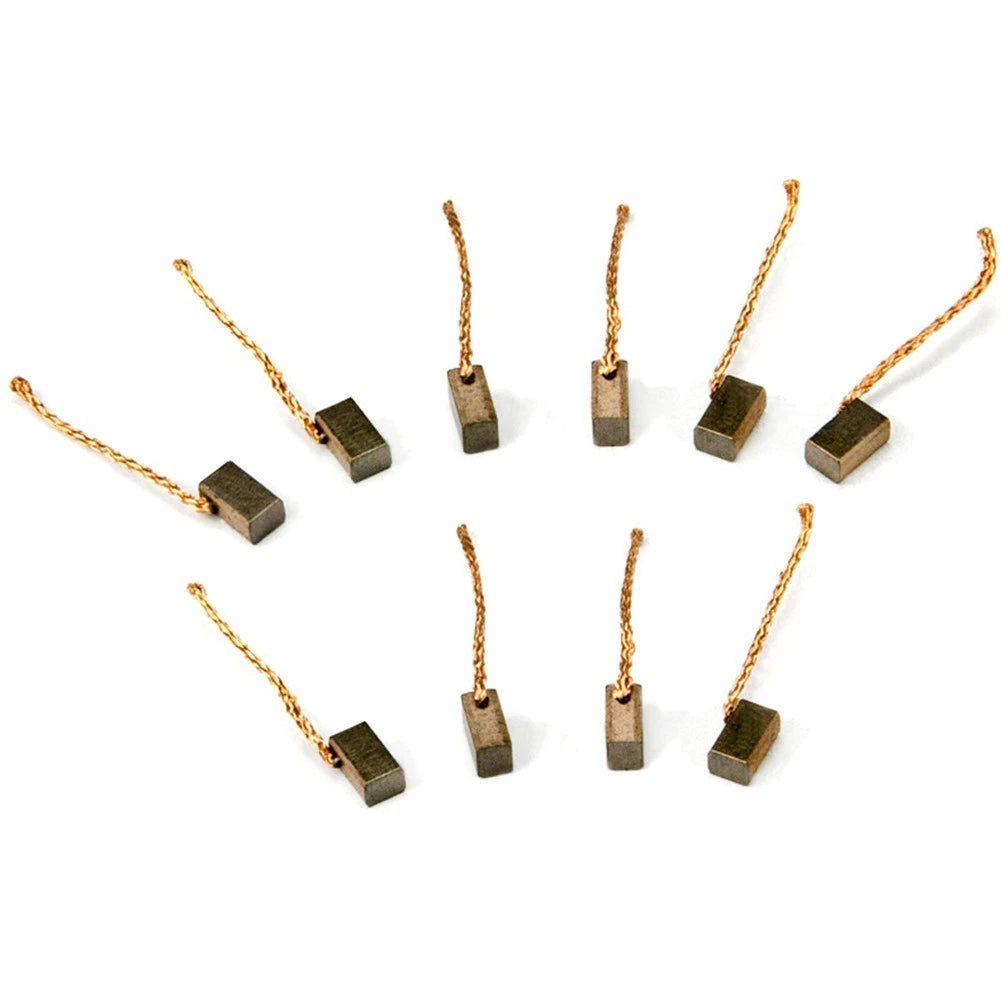 Set of 10 Carbon Brush Motors for Car Casement (4x5x8mm)