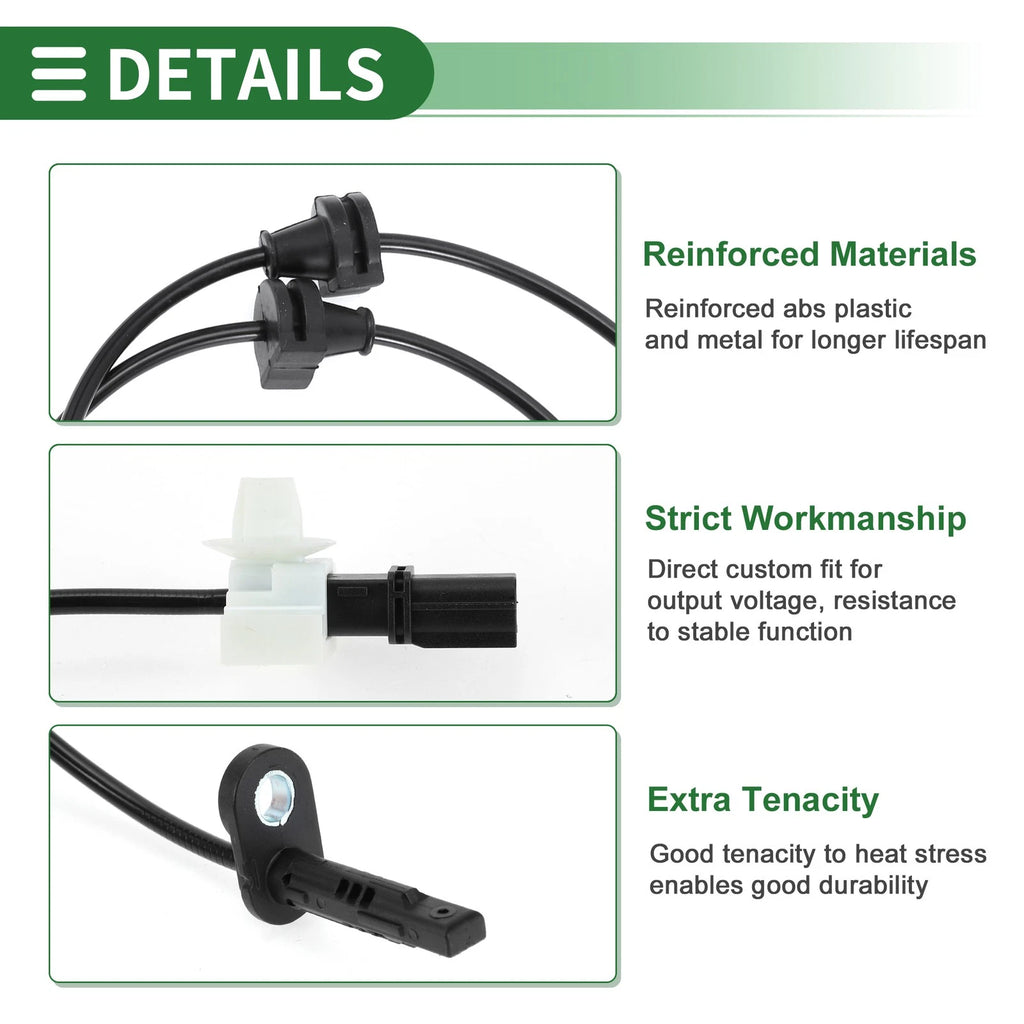 ABS Wheel Speed Sensor No. 57475TZ5A02 for Acura MDX (2014–2016) Rear Left