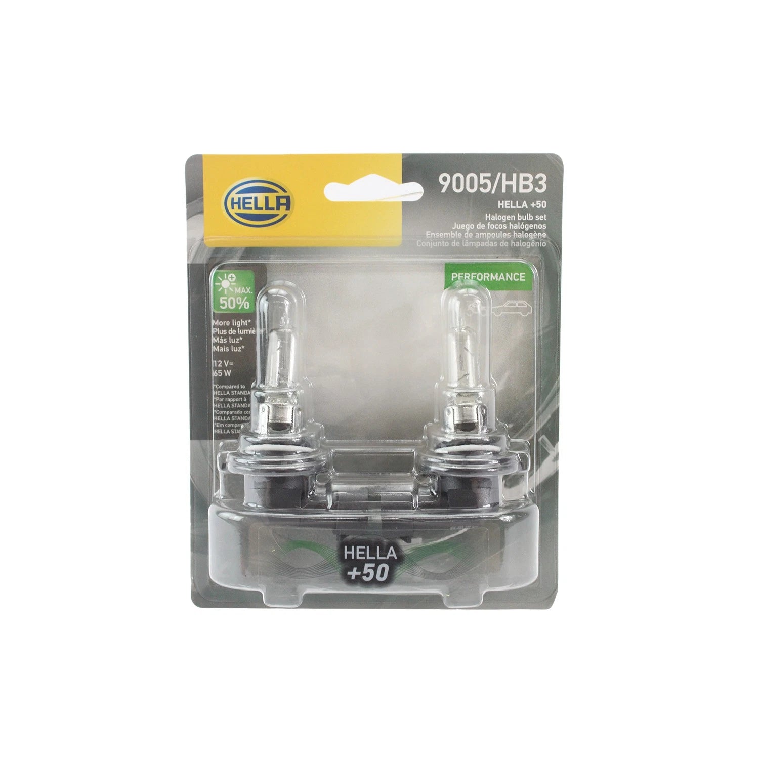 Hella High Beam Headlight Bulb for BMW L6 (9005P50TB)