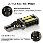 AUXITO 921 912 LED Reverse Backup Light Bulb 2400LM 6000K T15 for