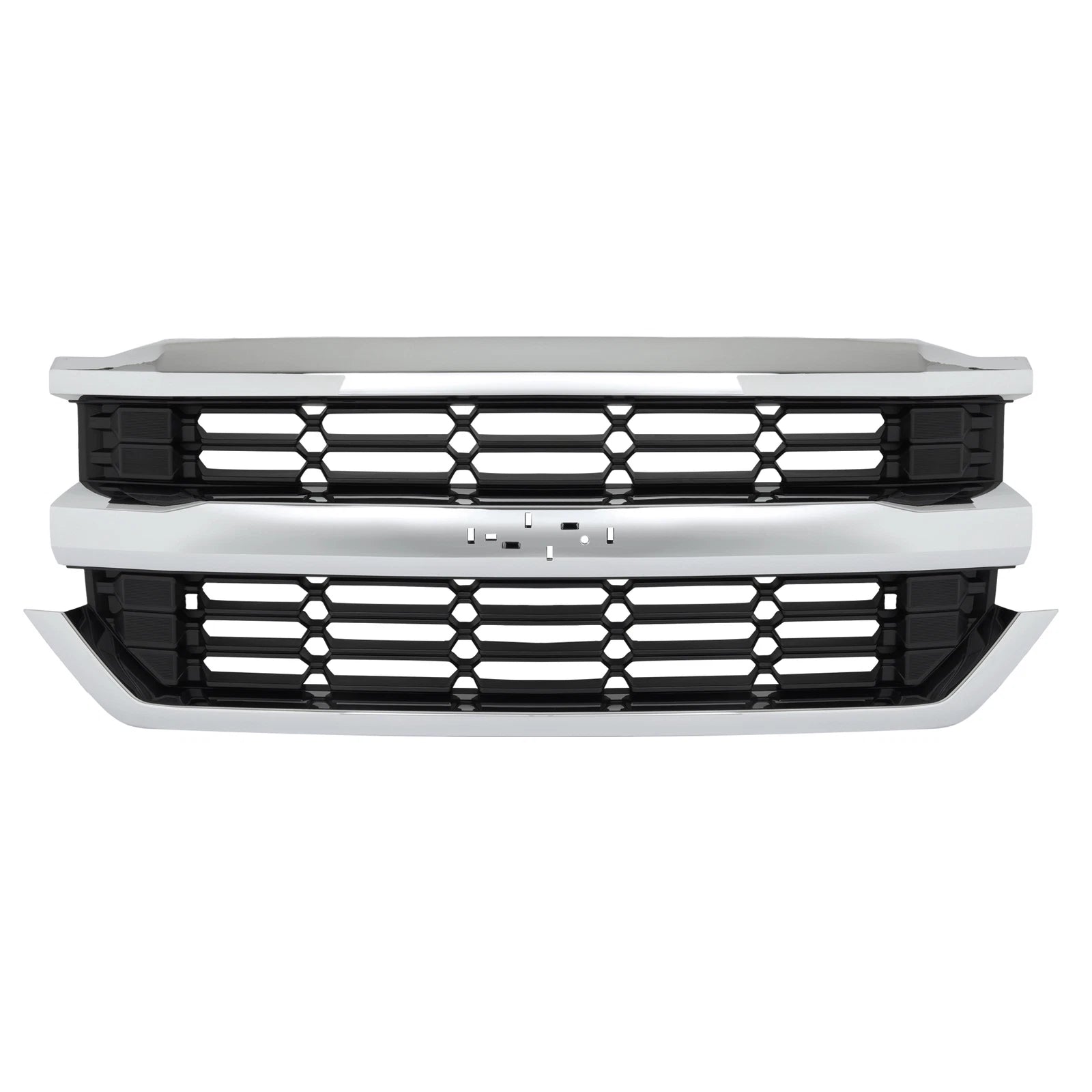 Chrome Front Upper Grille for Chevrolet Silverado 1500 (2016-2019)