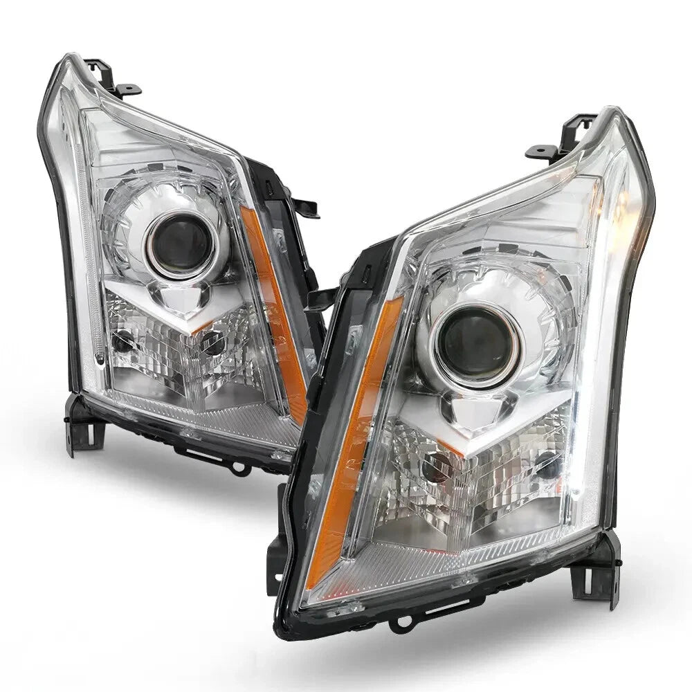 HID Xenon Headlight Pair for Cadillac SRX (2010–2016) AFS Chrome