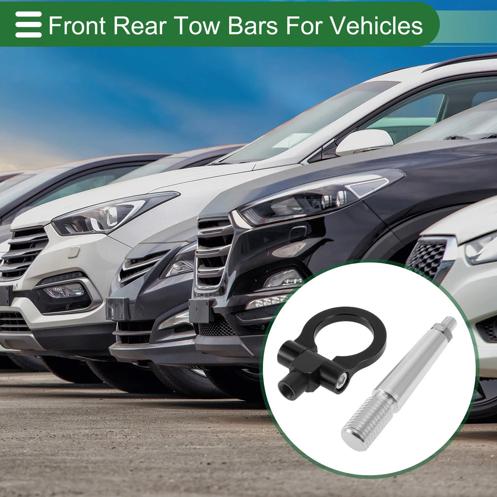 Tow Hook for Mitsubishi Lancer EX (2007–2012) 23.6mm Aluminum Alloy Black