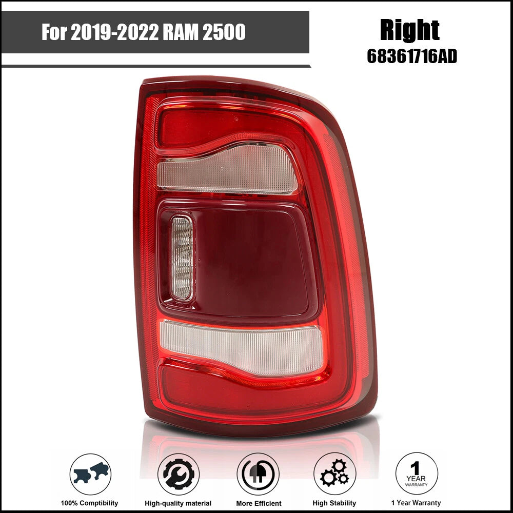 Tail Light Assembly for RAM 2500 (2019–2022) Right Rear LED
