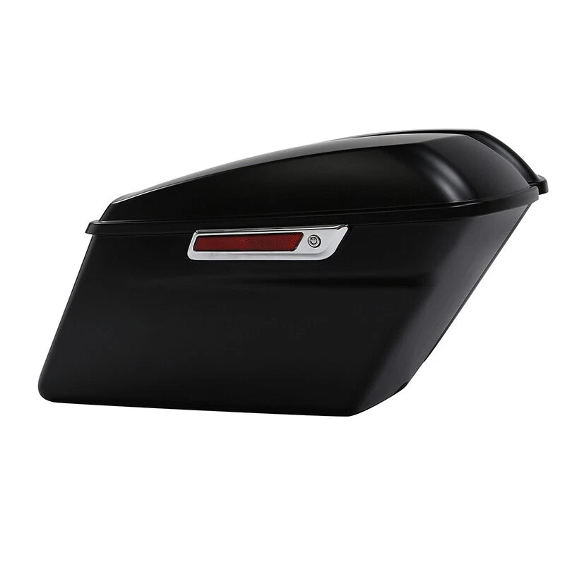 Hard Saddlebags for Harley Road King, Street Glide (2014–2024) Black Denim