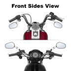 8mm Rear Black View Mirrors for Harley Touring Road King Street Glide Ultra