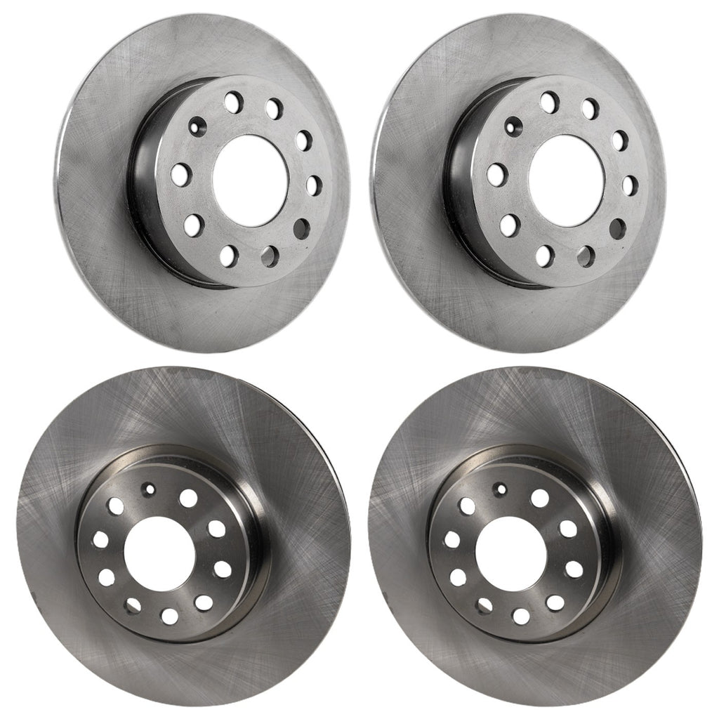 Front & Rear Brake Disc Rotors for VW Jetta Audi A3 (2008–2009)
