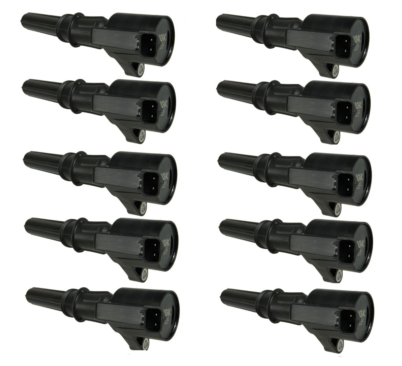 Set of 10 NGK Direct Ignition Coils for Ford Excursion E-350 (2000–2005)