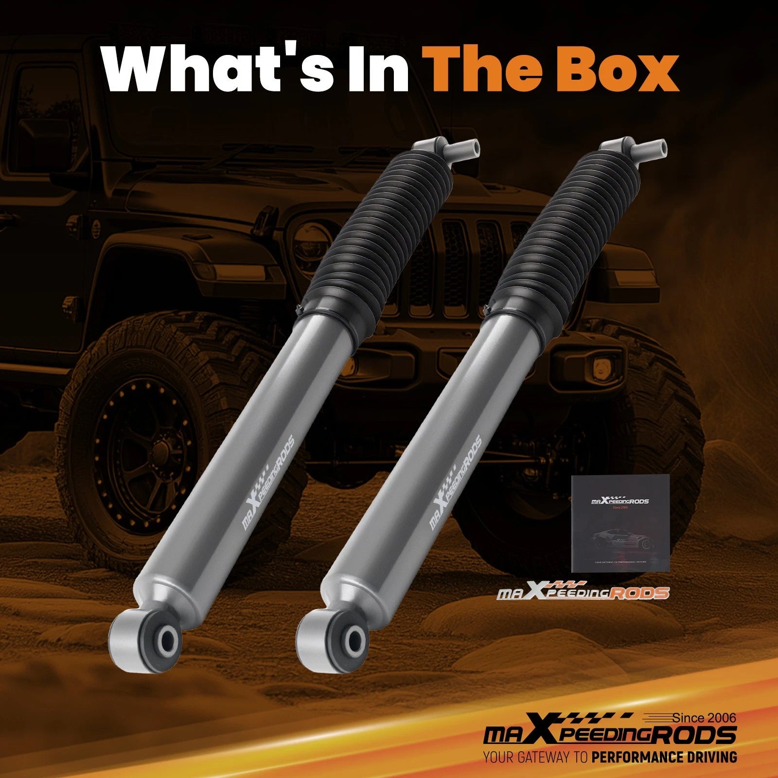 Front Lift Shock Kit for Jeep Gladiator JT (2020-2025) 4WD 2.5"