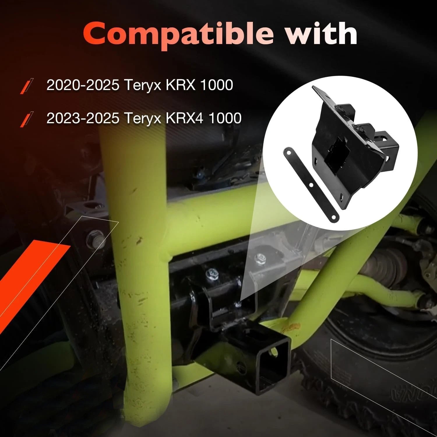 2" Rear Receiver Hitch for Kawasaki Teryx KRX 1000 (2020-2025)