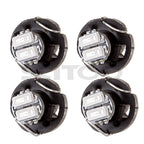 Set of 4 Blue T3 Neo Wedge LED Dash HVAC A/C Light Lamps