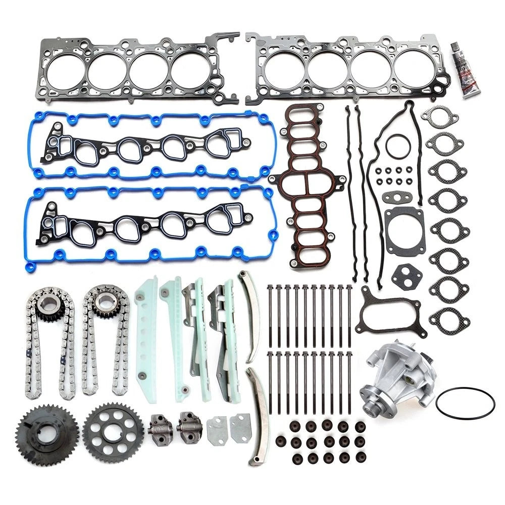 Head Gasket Bolts Set, Timing Chain Kit, Water Pump for Ford F-150 (1997–1999)
