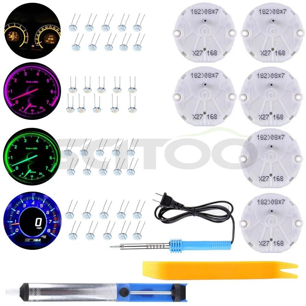 Set of 4 T10 Blue Halogen Bulbs for Chevrolet (W5W 168 194)