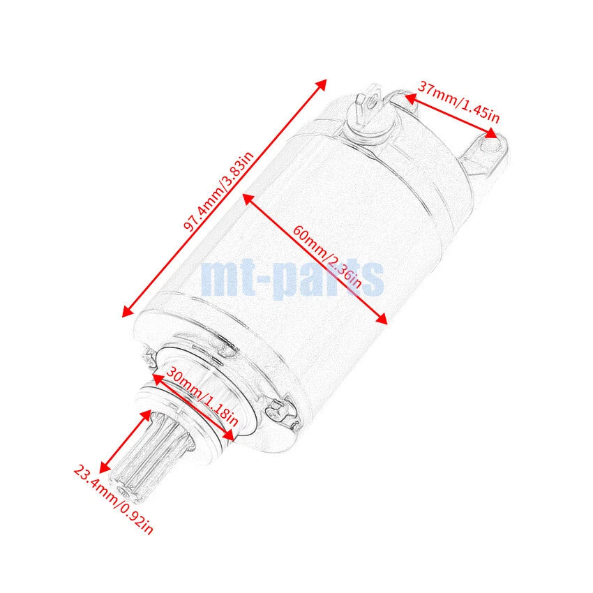 Starter Motor for Triumph Street Triple 675 (2008–2017) VIN 560476/560477
