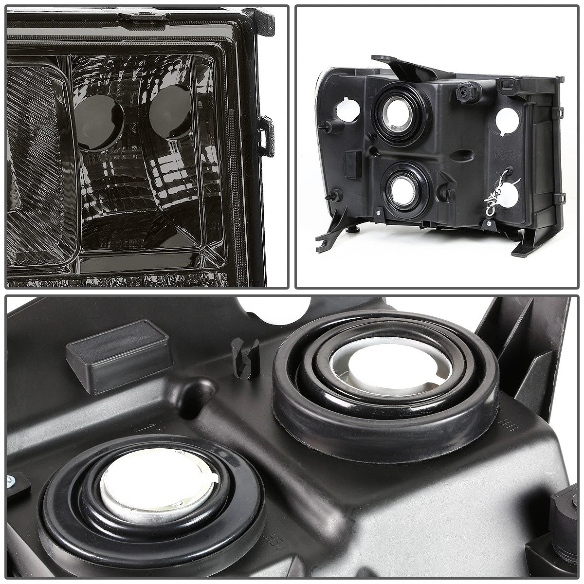 LED DRL Set for GMC Sierra (2007–2014) Smoked Housing Amber Side Lamp