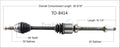 CV Axle Shaft for Lexus RX450h, Toyota Highlander (2006–2020)