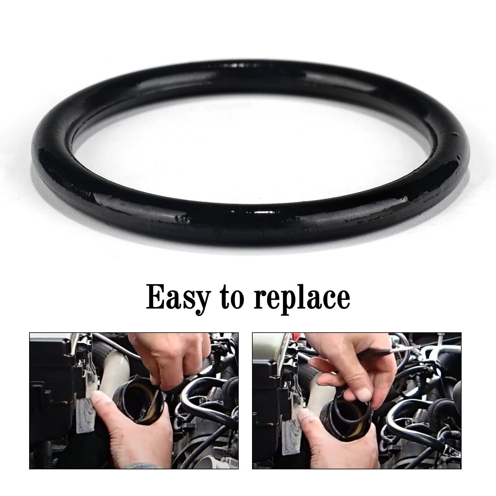 Set of 4 Coolant Hose O-Rings for Ford F-150, Mustang (2011–2018)