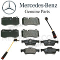 Set of 4 Brake Pads & 2 Sensors for Mercedes C216 CL W221 S R230